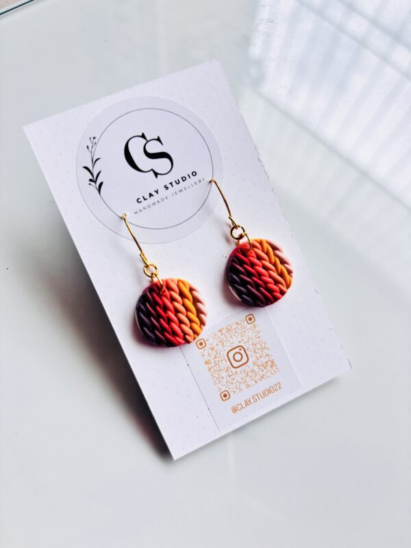 Round Drops Hanging Earrings